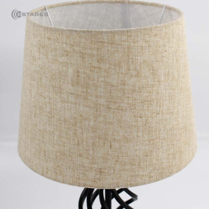 Настольная лампа DUBLIN 1xE27 R-115x240x410-BLACK/BEIGE-220-IP20