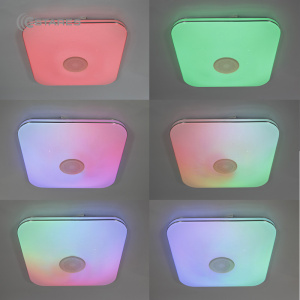 Управляемая светодиодная музыкальная люстра a-play RGB 80W S-APP-430-WHITE/WHITE-220-IP20