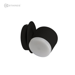 Светодиодный светильник, бра  ABAZUR 12W R-130-BLACK/WHITE-220-IP40
