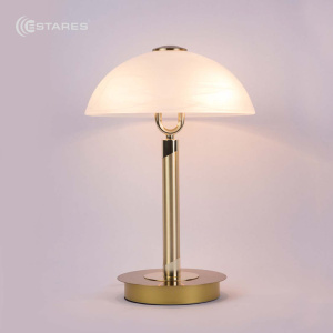 Настольная лампа CLASSIC ALB 2xE14 R-255x370-BRASS-220-IP20