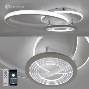  Управляемая светодиодная люстра ADARA 70W 3R-APP-480x80-WHITE/WHITE/CLEAR-220-IP20