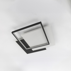 Управляемая LED люстра VG-LM 80W 3S-ON/OFF- 470x470x62-BLACK/WHITE/WHITE-220-IP20