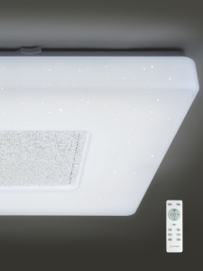 Управляемый светодиодный светильник QUADRON SIYANIE 60W S-550-SHINY/CRYSTAL-220V-IP44
