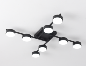 Люстра GUSTA top 8xGX53 R-700x700x80-BLACK-IP20