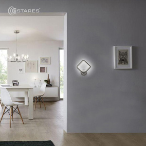 Управляемый светодиодный светильник, бра on/off TETRA 24W S-250-WHITE/WHITE-220-IP20