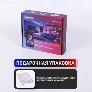 Управляемый светодиодный светильник гибкий ELECTRA RGB 30W-L-IRC-1,5W/m-18LED5050/m-20m-24/220V-IP20
