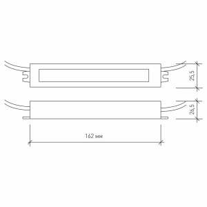 Драйвер для светодиодов JA-15700 10.5W 700mA IP66 162х25х26