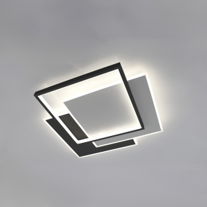 Управляемая LED люстра VG-LM 80W 3S-ON/OFF- 470x470x62-BLACK/WHITE/WHITE-220-IP20