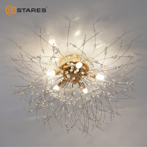 Люстра NOVELLA C 5XG9 R-500X280-GOLD/CRYSTAL-220-IP20