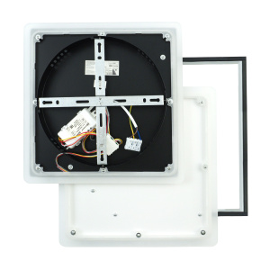 Управляемая LED люстра VG-LM 80W 3S-ON/OFF- 470x470x62-BLACK/WHITE/WHITE-220-IP20