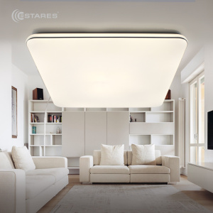 Управляемый светодиодный светильник LITECO 50W LC-07S-530x530x54-STEP/DIM-WHITE/WHITE-220-IP20