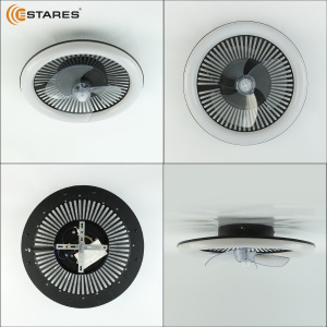Управляемая LEDлюстра с вентилятором FN-LM TOP 70W+18W R-APP-480x125-BLACK/WHITE-220-IP20/SMARTHOME