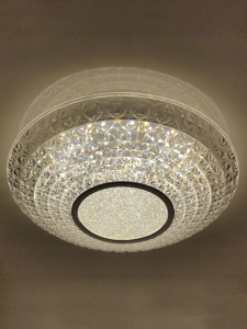 Управляемый светодиодный светильник MIRRA CRYSTAL RGB 40W R-405-CLEAR/CHROME-220-IP20