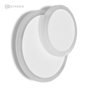 Светодиодный светильник, бра  Geometria round 12W R-185-WHITE-220-IP44