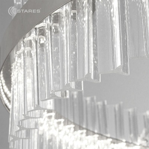 Управляемая светодиодная люстра SOFIA 100W R-APP-500x1000-CHROME/CLEAR-220-IP20