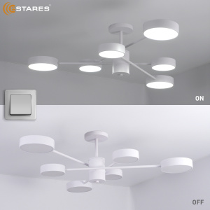 Управляемая светодиодная люстра MATEO 75W 6R-ON/OFF-915x250-WHITE/WHITE-220-IP20