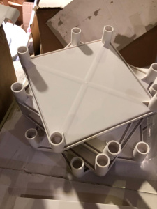 Основание для полки Комод-органайзер MODO 4F-20x20x103-white