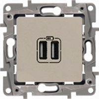 Legrand 672394 Розетка заряд 2хUSB СЛНК ETIKA