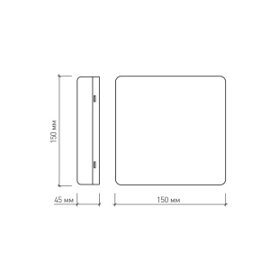 Накладной светодиодный светильник NLS-10W AC175-265V 10W  (Универсалный белый)