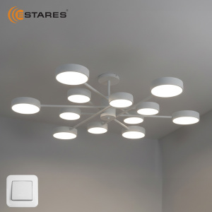 Управляемая светодиодная люстра MATEO 150W 12R-ON/OFF-1014x250-WHITE/WHITE-220-IP20