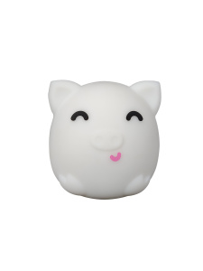 Светодиодный светильник- ночник LUCKY PIG 0.15W 3COLORS-BUTTON-WHITE-USB-IP20