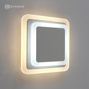 Светодиодный светильник, бра  Geometria square 12W 2S-184х53-WHITE/WHITE-220-IP20_2021
