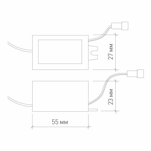 Драйвер для светодиодов MS-LD1*3W  3W 700mA   IP20