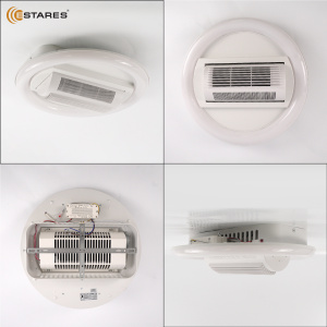 Управляемая светодиодная люстра с вент.FAN ISIDA 45W+15W R-APP-480x145-WHITE/WHITE-220-IP20