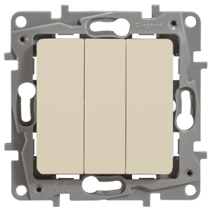 Legrand 672313 Выкл 3клав 10АХ автСЛНК ETIKA