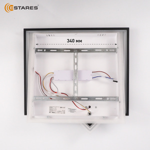 Управляемая светодиодная люстра RUMIKA 110W 3S RC-455x450x90-WHITE/BLACK/WHITE-220-IP20
