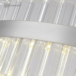 Управляемая светодиодная люстра SF 120W R-APP-550x1100-CHROME/CLEAR-220-IP20, модель SOFIA_Ч