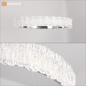  Управляемая светодиодная люстра VENERA 65W R-RC-485x1500-CHROME/CLEAR-220-IP20