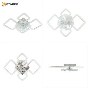 Управляемая светодиодная люстра с вент. FAN OVAL 70W+18W 4S-APP-760x560x120-WHITE/WHITE-220-IP20