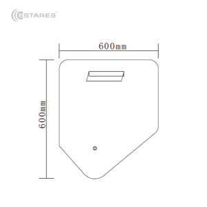 Управляемый светодиодный светильник-зеркало MONDO-III 18W T-600x600-ON/OFF-MIRROR-220V-IP44