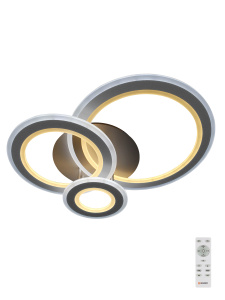 Управляемый светодиодный светильник TRIPLEX ROUND 108W R-700/600-WHITE/WHITE-220-IP44/2019