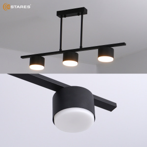 Люстра LAMPADA 3xGX53-600x80x290-BLACK-220-IP20