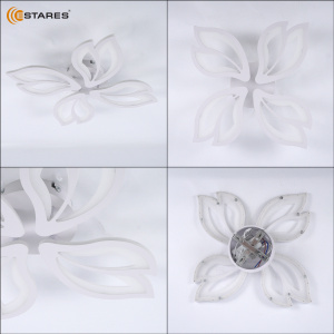 Управляемая светодиодная люстра ASTRA 80W 4F-APP-528x80-WHITE/WHITE-220-IP20