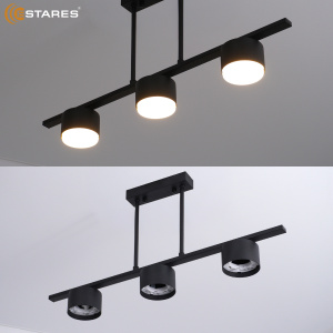 Люстра LAMPADA 3xGX53-600x80x290-BLACK-220-IP20