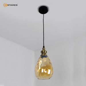Светильник ZAR one OV 1xE27-160x1080-BLACK/GOLD/CLEAR-220-IP20