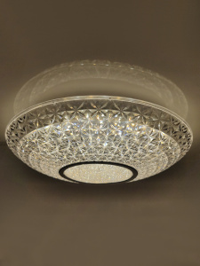 Управляемый светодиодный светильник MIRRA CRYSTAL RGB 40W R-405-CLEAR/CHROME-220-IP20