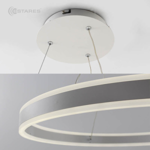 Управляемая светодиодная люстра STELLA 96W R-APP-600x1200-WHITE/WHITE-220-IP20