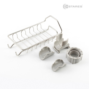 Подставка MODO ES-1F-10x19x5-CHROME/WHITE (для мыла и мочалок)