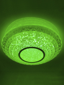 Управляемый светодиодный светильник MIRRA CRYSTAL RGB 40W R-405-CLEAR/CHROME-220-IP20