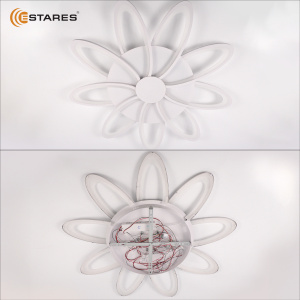 Управляемая светодиодная люстра LORENA 150W 9R-RC-840x55-WHITE/WHITE-220-IP20