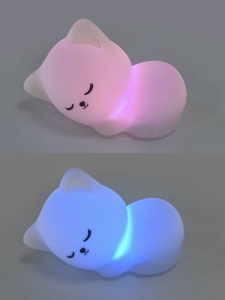 Светодиодный светильник - ночник SLEEPING CAT 1W 7COLORS/WW-USB-IP20