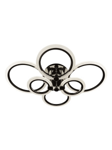 Управляемый светодиодный светильник on/off EUROPA 132W 6R-800/600-ON/OFF-WHITE/BLACKCHROME-220-IP20