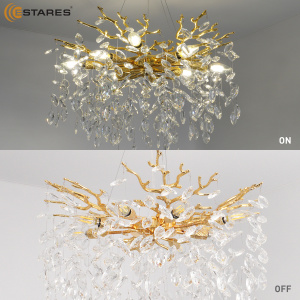 Люстра ROXANA 55 E14х8 R-600x1200-GOLD/CRYSTAL-220-IP20