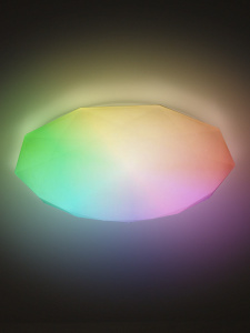   Управляемый светодиодный светильник ALMAZ 25W RGB R-340-SHINY/WHITE-220-IP44 /2019