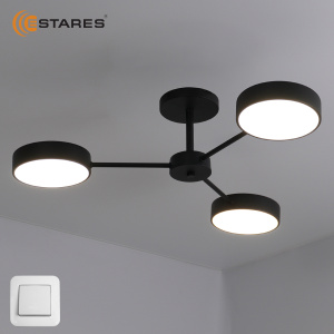 Управляемая светодиодная люстра MATEO 45W 3R-ON/OFF-686x165-BLACK/WHITE-220-IP20