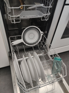 Дуршлаг складной силиконовый ES-CL-portable-37х23х9/4-white/gray